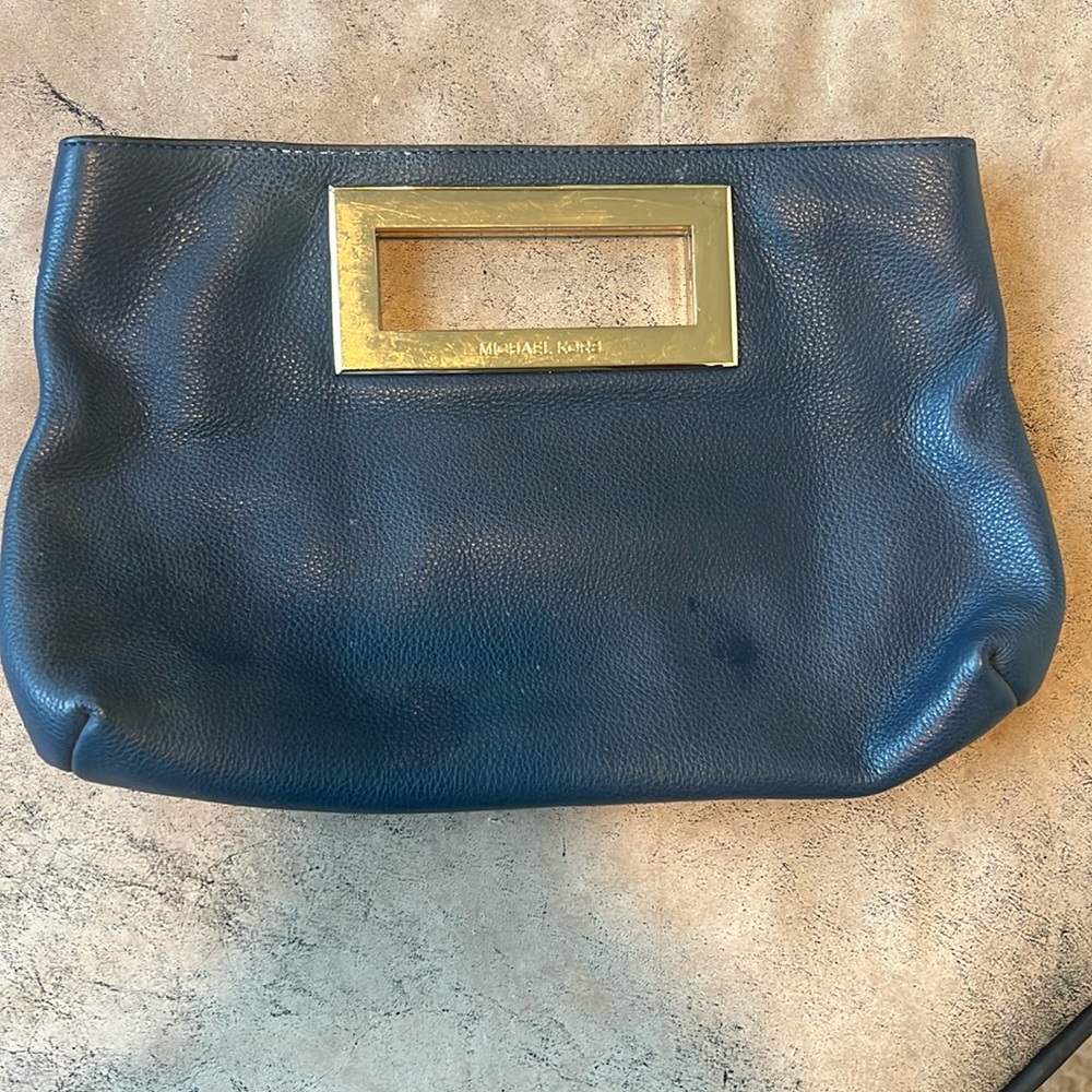 Michael Kors Navy clutch bag